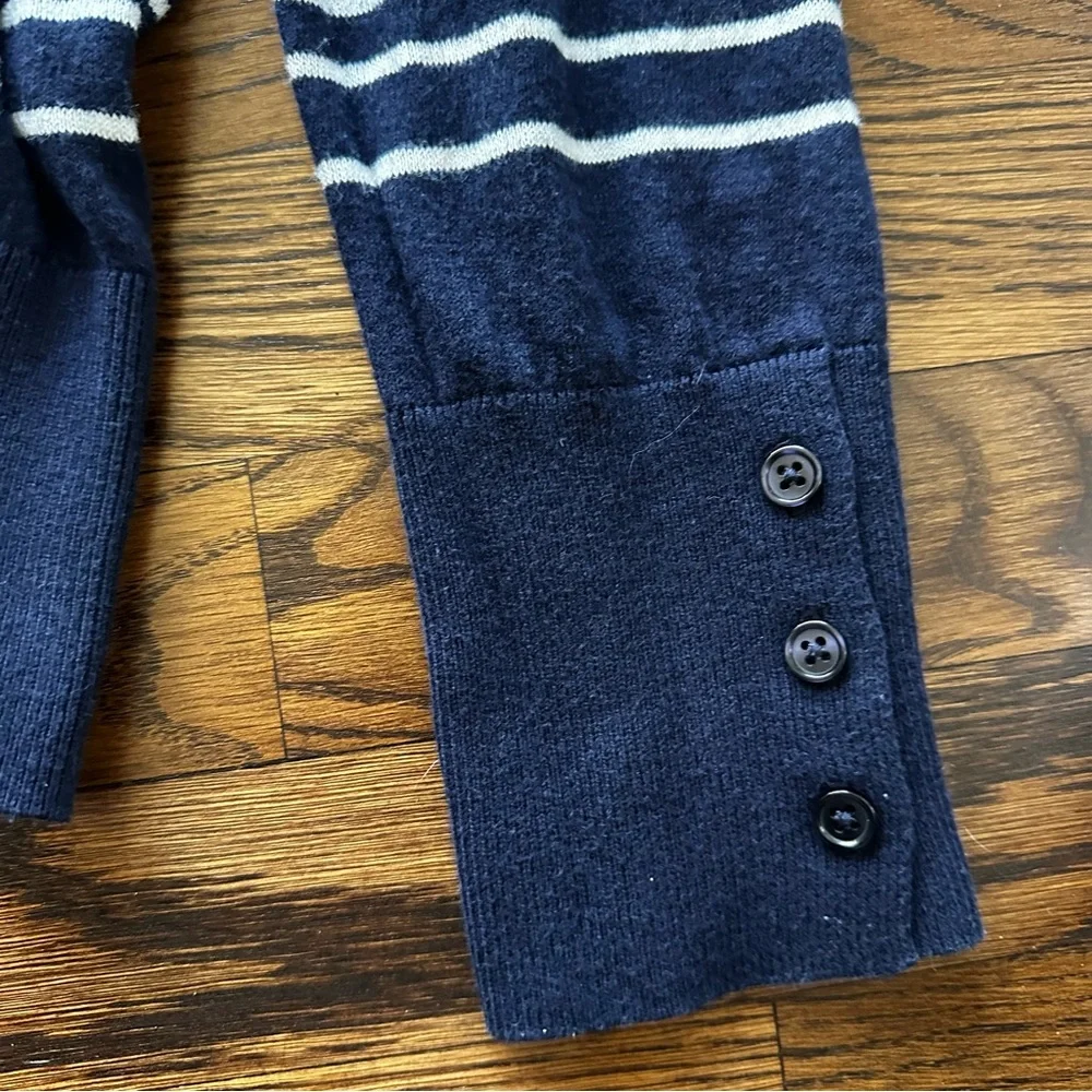 Halogen Navy White Striped Crewneck Sweater Women’s S